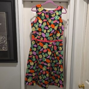 Requirements Colorful Floral Midi Dress